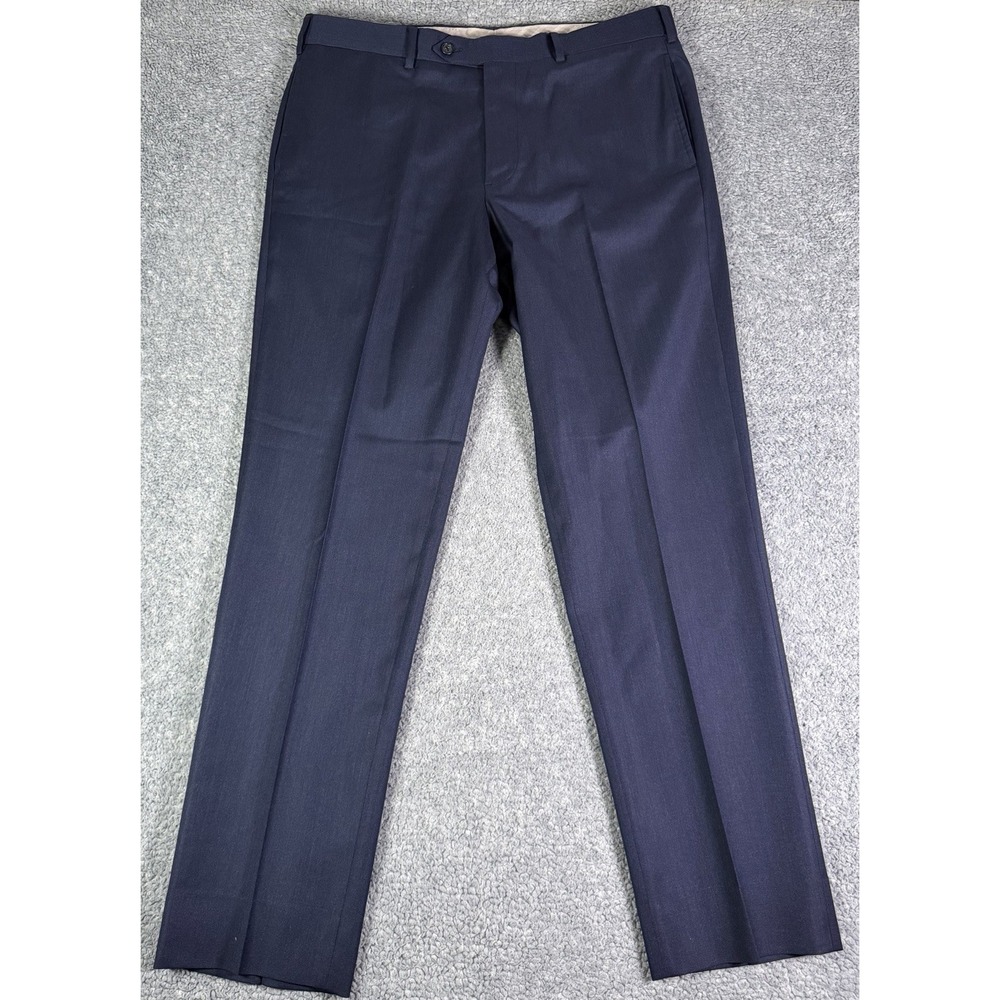 Brooks Brothers 1818 Regent Dress Pants Men's 36x31 Navy 100% Wool Made in USA
